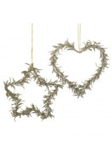 Gold Glittery Star Hanging Decoration - Heaven Sends